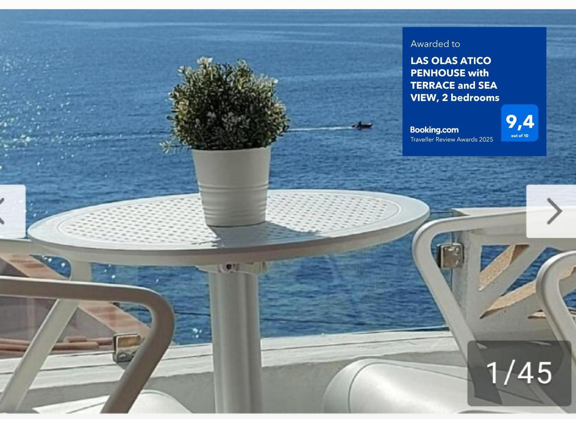Las Olas Atico Penhouse With Terrace And Sea View, 2 Bedrooms La Caleta  Exteriér fotografie